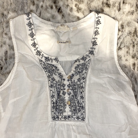 Fat Face UK White Daisy Embroidered Cami | #6 The Cassie Cami | 4 - Picture 3 of 11